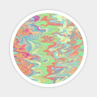 Acidic Liquid Marble Pattern Magnet